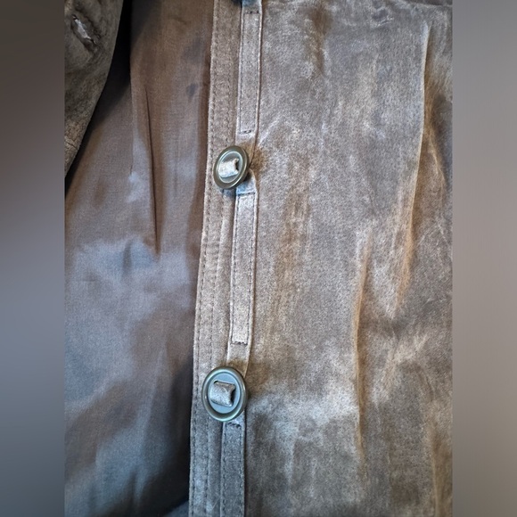 i.e. Relaxed Woman Brown Suede Leather Jacket Size 2XL - Picture 5 of 8